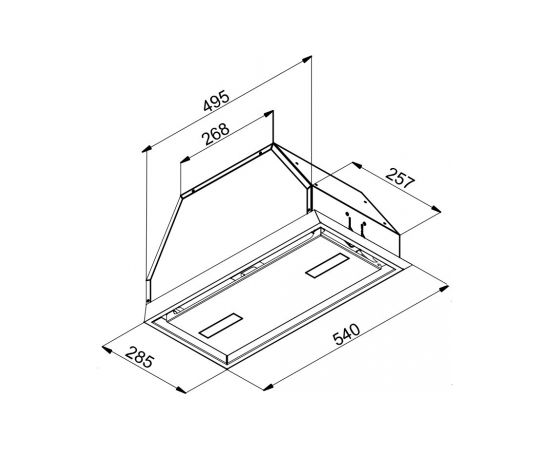 Built in hood Brandt BHG2552B