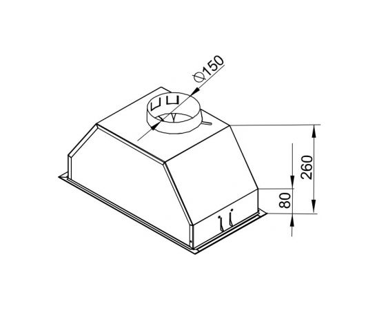 Built in hood Brandt BHG2552B