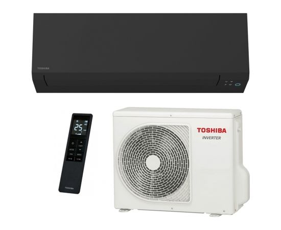 TOSHIBA SHORAI EDGE (Wi-Fi) RAS-B13G3KVSGB-E / RAS-13J2AVSG-E1 BLACK gaisa kondicionieris / kondicionētājs, 25-40m²