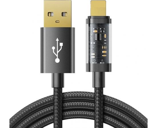 Cable to USB-A / Lightning / 2.4A / 1.2m Joyroom S-UL012A12 (black)