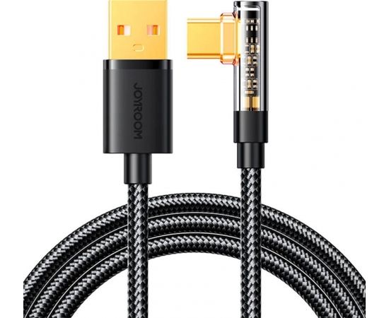 Angle Cable to USB-A / Type-C / 3A / 1.2m Joyroom S-UC027A6 (black)