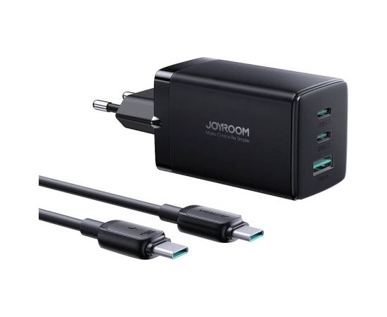 Charger GaN Ultra 65W 2C1A Cable C-C Joyroom TCG01 (black)