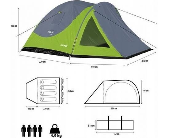 Nils Extreme NC6006 Tūrisma telts