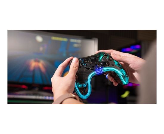 Mars Gaming MGP-24 Беспроводной игровой контролёр RGB / USB 2.4GHz / USB-C / X-input & D-input