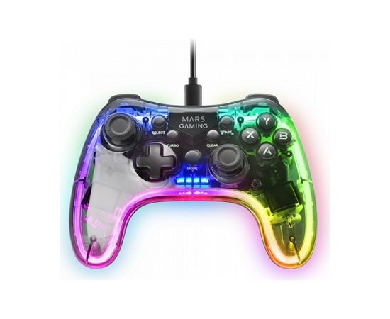 Mars Gaming MGP-C Spēļu kontrolieris RGB / USB-C / X-input & D-input