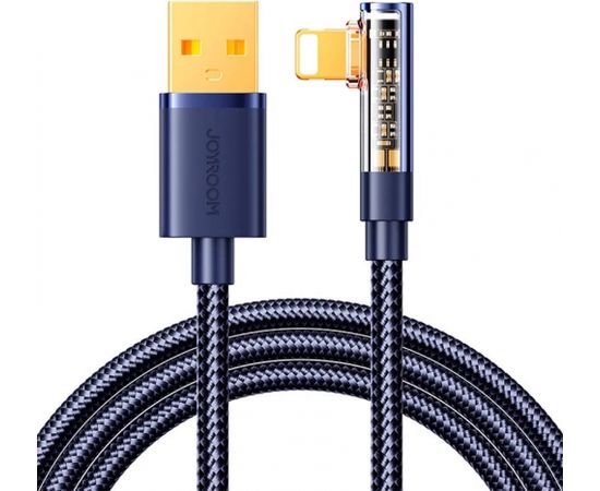 Angle Cable to USB-A / Lightning / 1.2m Joyroom S-UL012A6 (blue)