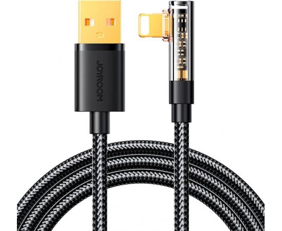 Angle Cable to USB-A / Lightning / 1.2m Joyroom S-UL012A6 (black)