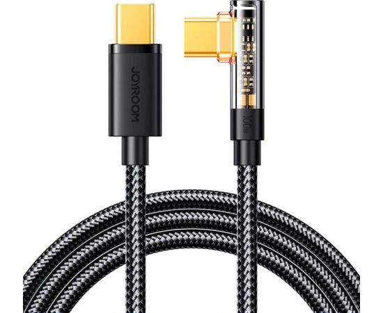 Kabel do USB-C Angle 100W 1.2m Joyroom S-CC100A6 (czarny)