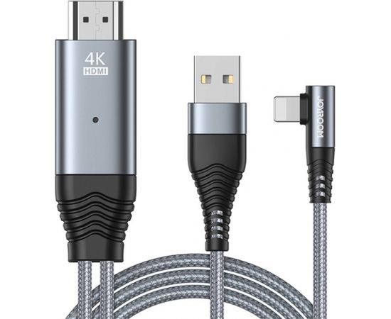 Mirroring Cable to HDMI / Lightning / 4K / 3m Joyroom SY-35L1 (gray)