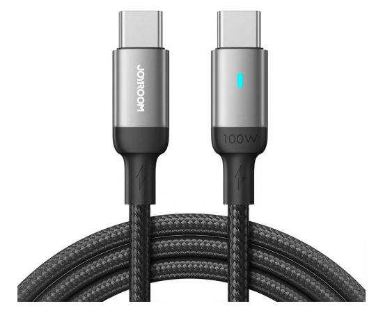 (Ir veikalā) Cable Type-C 100W 1.2m Joyroom S-CC100A10 (black)