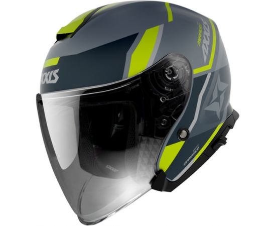 Axxis Helmets, S.a CASCO AXXIS OF504SV MIRAGE SV DAMASKO D3 AMARILLO FLUOR MATE M