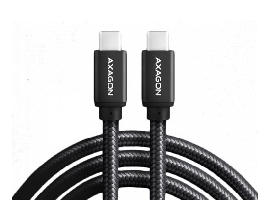 Axagon Data and charging USB 3.2 Gen1 cable lengh 3 m. PD 60W, 3A. Black braided.