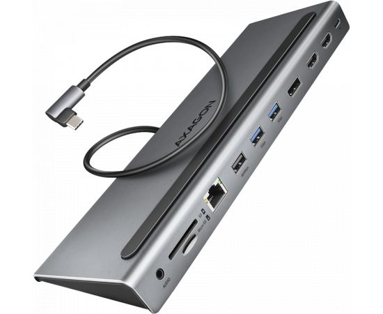 Axagon Multiport USB-C 5Gbps TRIPLE 4K DISPLAY hub HMC-4KX3