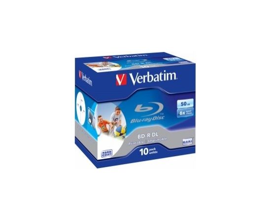 Verbatim BD-R DL Matricas 50 GB / 6x / 10 Pack Jewel