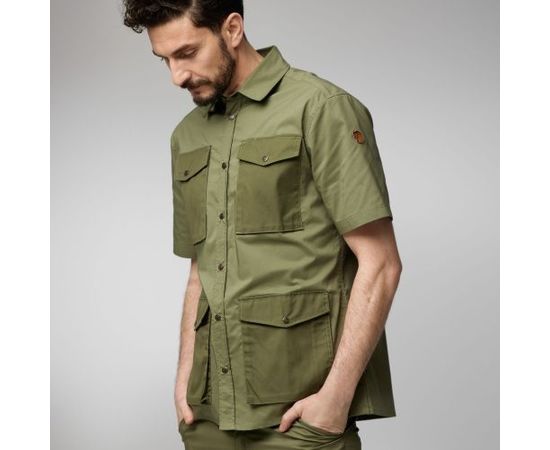 Fjallraven Räven Shirt SS / Zaļa / XL