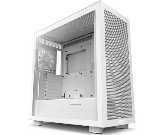 NZXT H7 Flow tower case, tempered glass, white - window