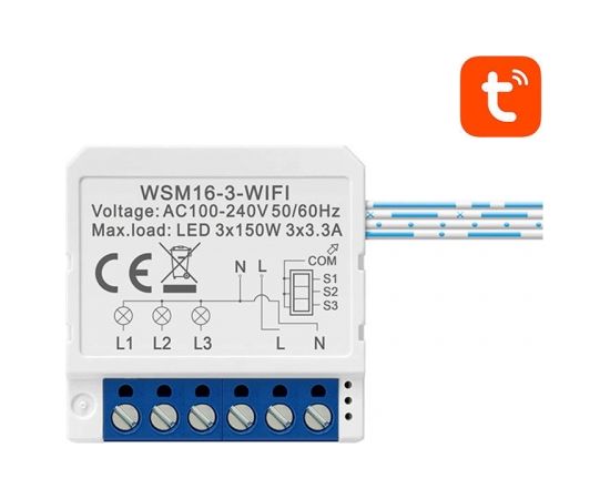 Smart Switch Module WiFi Avatto WSM16-W3 TUYA