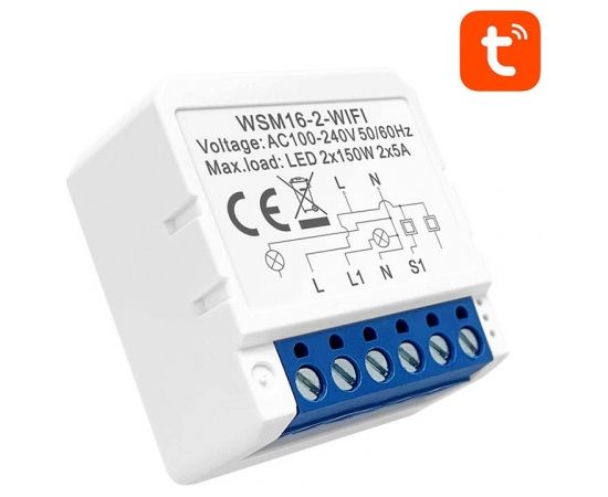 Smart Switch Module WiFi Avatto WSM16-W2 TUYA