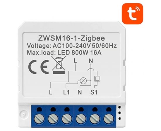 Smart Switch Module ZigBee Avatto ZWSM16-W1 TUYA