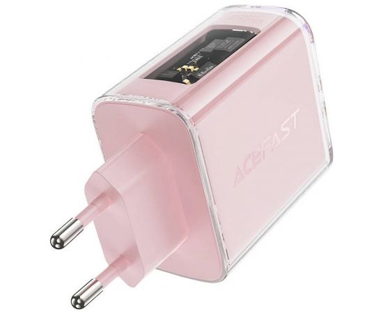 Wall charger Acefast A45, 2x USB-C, 1xUSB-A, 65W PD (pink)