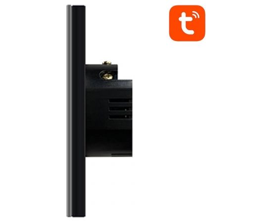 Smart Light Switch ZigBee Avatto LZTS02-EU-B3 3 Way No Neutral TUYA (black)