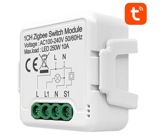 Smart Switch Module ZigBee Avatto N-ZWSM01-1 TUYA Viedie slēdži