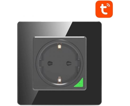 Smart WiFi Wall Socket Avatto N-WOT10-EU-B TUYA (black)