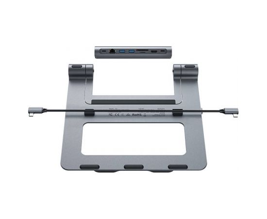 Multifunctional Laptop Stand Acefast E5 PLUS USB-C (black)