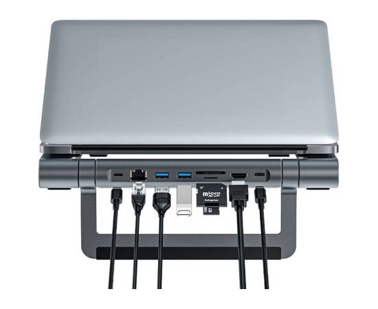 Multifunctional Laptop Stand Acefast E5 PLUS USB-C (black)