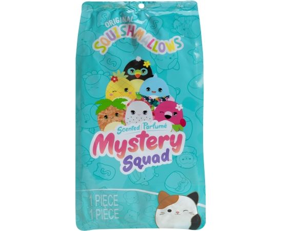 SQUISHMALLOWS Mystery Squad W15 noslēpumainā plīša rotaļlieta, 12 cm