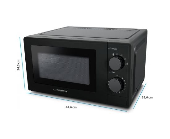 Esperanza EKO011K Mikroviļņu krāsns 1100W Black 20L