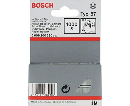 Skavas Bosch 2609200230; 10,6x8,0 mm; 1000