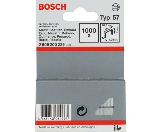 Skavas Bosch 2609200229; 10,6x6,0 mm; 1000