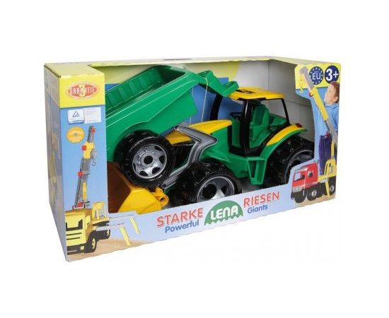 Traktors Lena L02123 ar piekabi un kausu (kastē)
