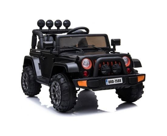 Vienvietīgs bērnu elektromobilis "Jeep 4x4", melns