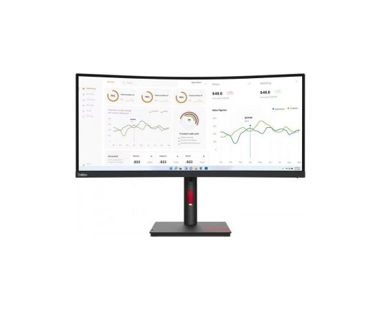 LENOVO 34.0" T34W-30 CURVED WQHD 3440X1440 21:9 HDMI/DP/USB-C(75W)/RJ45