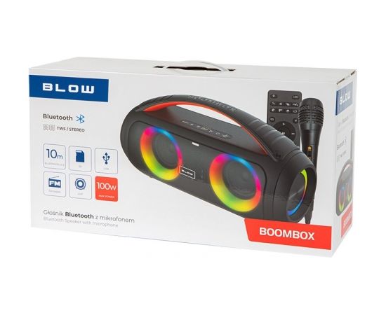 Blow Bluetooth speaker BOOMBOX + remote control + microphone