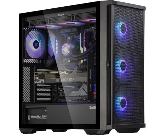 Zalman Z10 Plus ATX Black RGB Fan x4