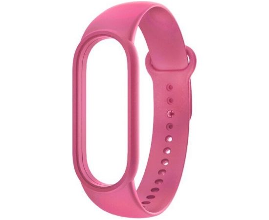 Devia Silicone Rемешок для Xiaomi Mi Band 5 / Mi Band 6 / Розовый