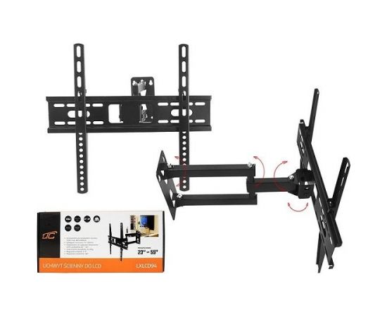 Lamex LXLCD94 TV Sienas Grozāmais kronšteins televizoriem līdz 55" / 35kg TV un monitoru stiprinājumi, kronšteini