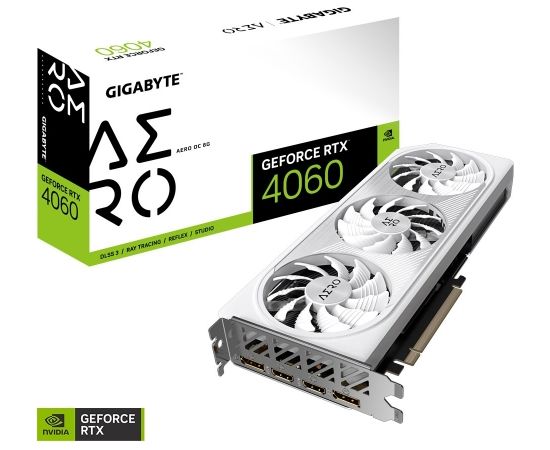 Gigabyte Karta graficzna GeForce RTX 4060 AERO OC 8G