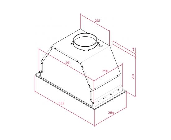 Built in hood Teka GFL 57651 EOS BK