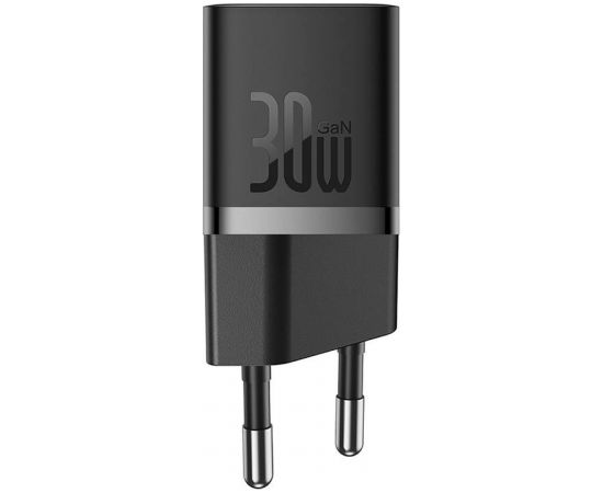 Mini wall charger Baseus GaN5 30W (black)