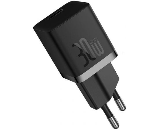 Mini wall charger Baseus GaN5 30W (black)