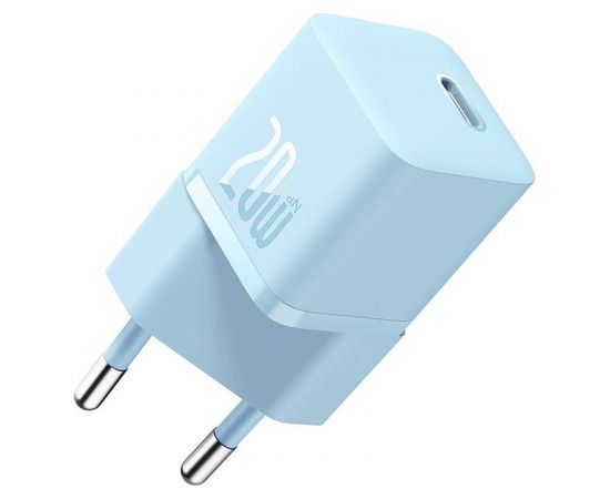 Mini wall charger Baseus GaN5 20W (blue)