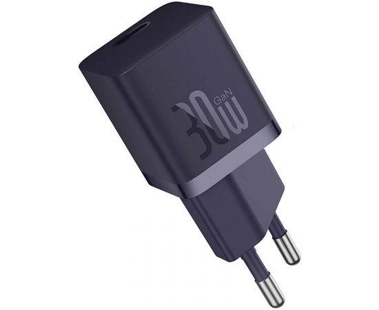 Mini wall charger Baseus GaN5 30W (purple)