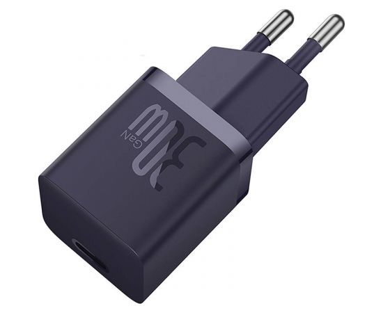 Mini wall charger Baseus GaN5 30W (purple)