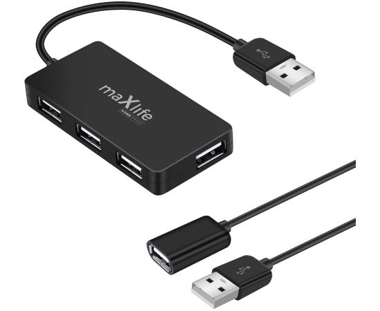 Maxlife Home Office USB 2.0  USB - 4x USB 0,15 m  + kabelis 1,5 m Hubs