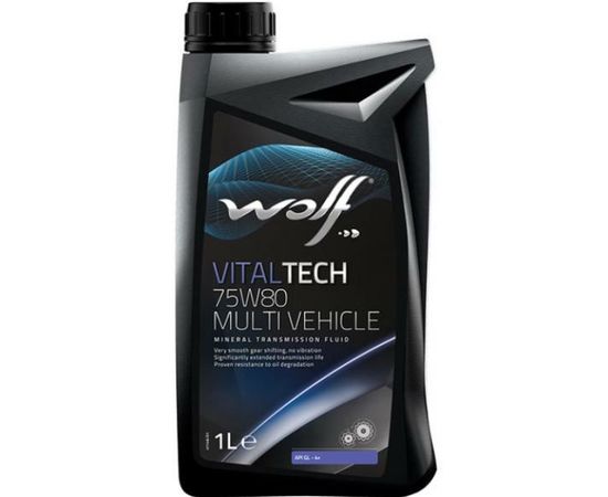 WOLF VITALTECH 75W80 MVPremium 1L, API GL 4+, MB 235.10