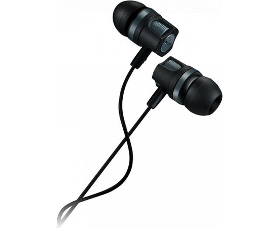 CANYON EP-3, Stereo earphones with microphone, Dark gray, cable length 1.2m, 21.5*12mm, 0.011kg